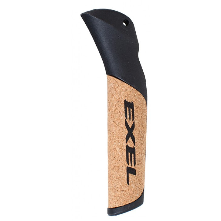 Exel Cork Oval Grip - Black - Pair